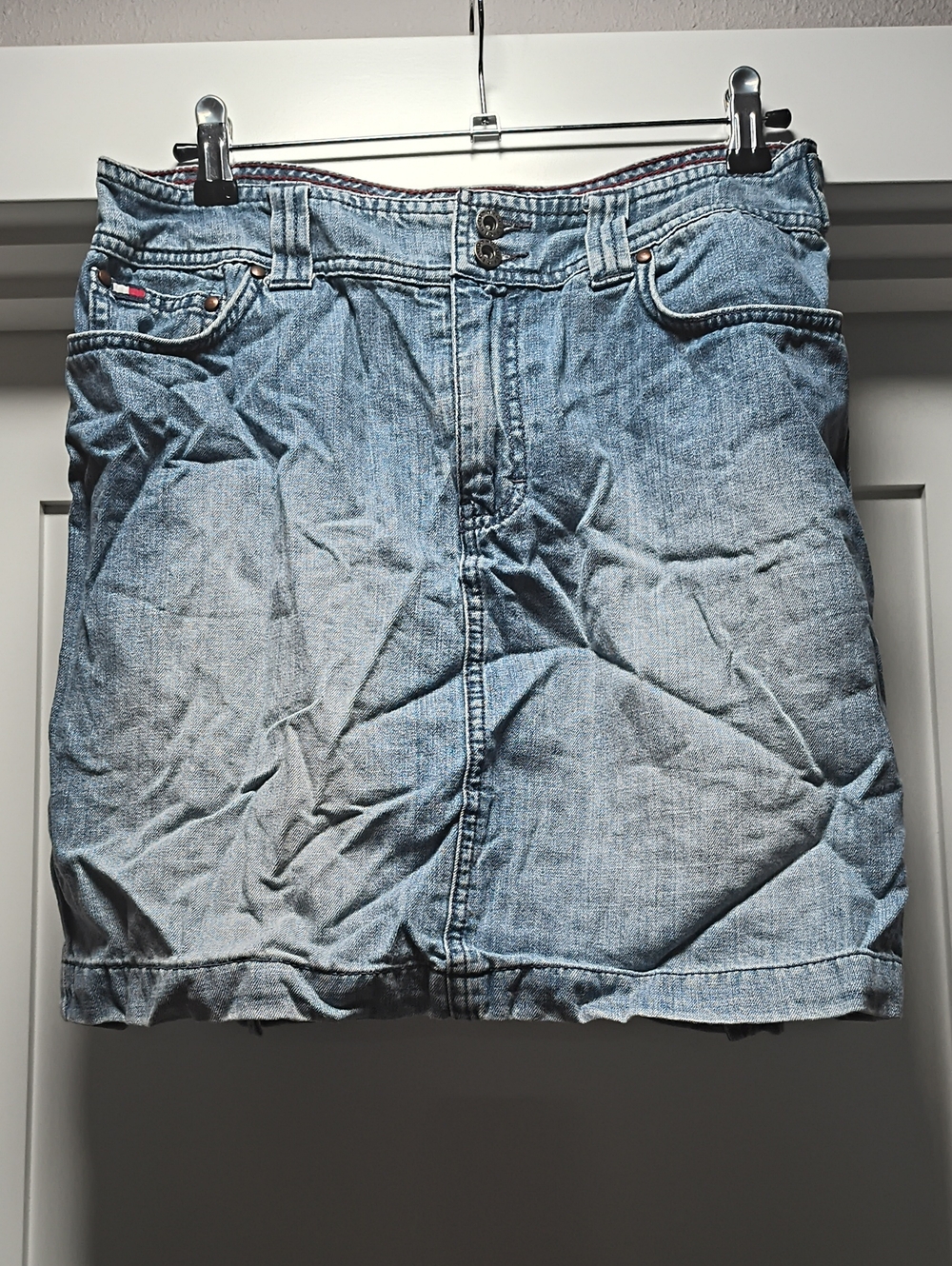 Tommy Hilfiger Light Blue Denim Mini Skirt